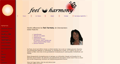 Desktop Screenshot of feel-harmony.de